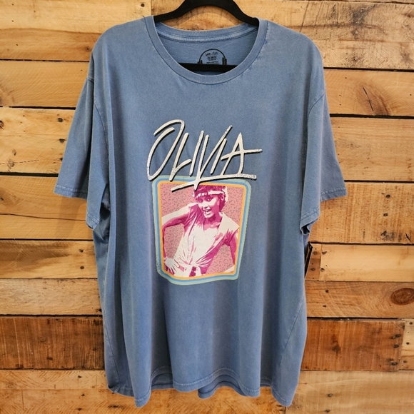 Unisex Denim Blue Olivia Newton John T-shirt Size 2XL - Picture 1 of 4